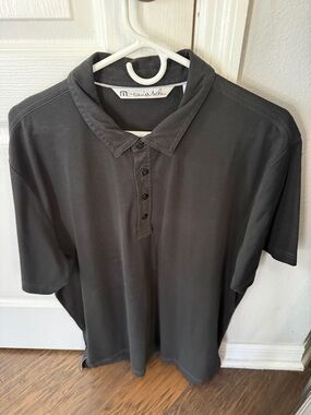 Travis Mathew Men's Black Short-Sleeve Polo